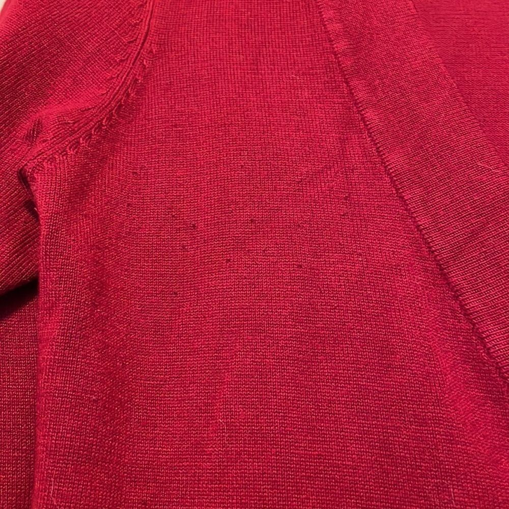 Red long cardigan sweater  - Picture 4 of 4